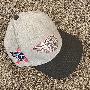 Gray and Black Logo Baseball Cap